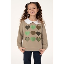 U.s. Polo Assn. Kız Çocuk Açık Haki Sweatshirt 50317879-vr183 Acık Hakı