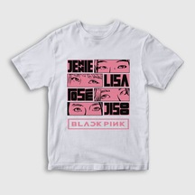 Presmono Unisex Çocuk Comics Blackpink T-Shirt