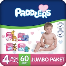 Paddlers Bebek Bezi 4 Numara Maxi 60 Adet (7-14 Kg) Jumbo Paket