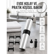 Yeni Nesil Profesyonel Şarjlı Saç Sakal Tıraş Makinesi Ayarlanabilir 4 Taraklı - Bayi Depom 1 - 2 Saat