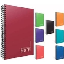 Gıpta Eko A6 Pp Kapak Spiralli Defter Kareli 60 Yp 6420 Çok Renkli