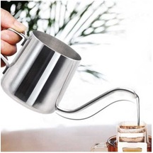 Dancemonkey 250ml Uzun Dar Borulu 304 Paslanmaz Çelik El Damla Cezve, Küçük Boy Model