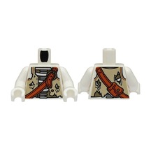 Minifigür Parçaları: Torso, Vücut, Gövde: 973pb5154c01 Iskeletor Korsan Pirate