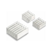 3 Adet Aluminyum Metal Soğutucu Blok Raspberry Pi Termal Etiket Gümüş Renk Radyatör Amfi Led En Standart