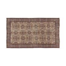 El Dokuması Vintage Yün-pamuk Naturel Halı 7623 156 X 275 Cm Çok Renkli