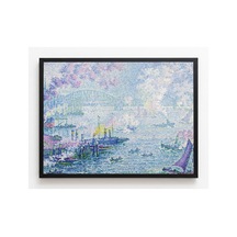 Modern Sanat Signac Rotterdam Limanı Çerçevesiz Poster 21x30 Cm A4 Tablo Modern Sanat Ekspresyonizm
