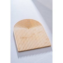 Acar Bambu Sunum Tabak - 33 Cm Kahverengi