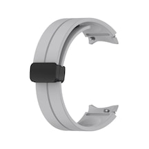 Samsung Galaxy Watch 6 40mm İçin Kordon Ribbon Line Gri Galaxy Watch 6 40mm İle Uyumlu Kordon - Gri Çok Renkli