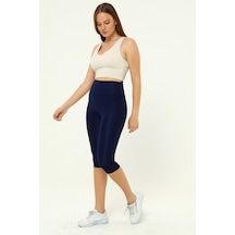 Kapri Tayt Toparlayıcı Yüksel Bel Lacivert Renk Lacivert