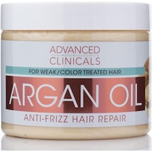 Advanced Clinicals Argan Yağı Kabarma Önleyici Onarıcı Saç Maskesi 340 G