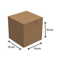 15x15x15 - 25 Adet Kilitli E Ticaret Karton Kargo Kutusu 25 Adet