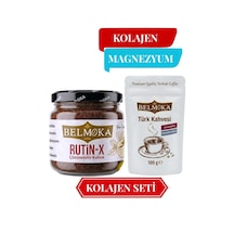 Kolajen Seti Rutin-x Hindiba Kahvesi 120 G - Kolajen Ve Magnezyum Katkılı Türk Kahvesi 100 G Çözünebilir