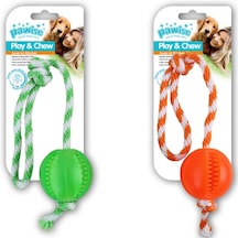 Pawise - 528 - Kemirme Oyuncağı İpli Top - Kmrsfres - 40 Cm