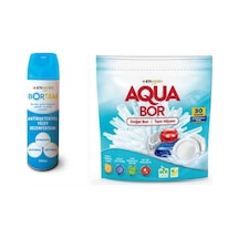 Aquabor Doğal Mineralli Bulaşık Makinesi 30 Kapsül Tablet+dezenfektan. 36058581