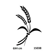 Airbrush Tattoo Buğday Başak Yapışkanlı Stencil Süsleme Ve Boyama Kalıbı