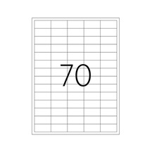 Bk-2270 Ebat 40 X 20 MM Lazer Etiket A4 Sayfada 70 Etiket