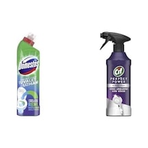 Domestos Tuvalet Temizleyici Renk Değiştiren Tuvalet Uzmanı Kireç Çözücü 750 Ml 1 Adet 1 Cif Power Perfect Kireç & Pas Sökücü Sprey 435 Ml 1 X 435 Ml 1, 750 Ml + 435 Ml