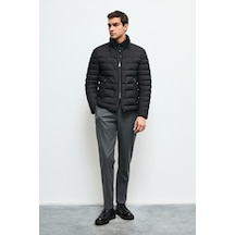 Lufian Lukas Kaz Tüyü Erkek Mont 112120270 Siyah