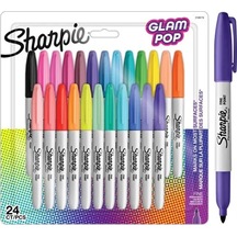 Sharpie Permanent Markör Fine Glam Pop 24 Lü Bls Çok Renkli
