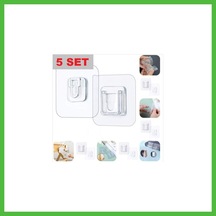 Vaveni Geçmeli Klips Eşya Sabitleme Askısı 5 Set Arz Çok Renkli
