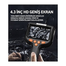 Profesyonel Endoskop Kamera Monitörlü El Tipi / 5 Metre