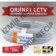 50 Metre Güvenlik Kamera Kablosu Cctv 2+1 Ahd Analog Kamera Kablo
