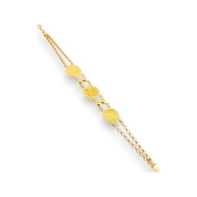 Altınbeyi 3 Ata Çeyrek Altınlı 22 Ayar Bileklik 13.75 Gr Aby22bl0338