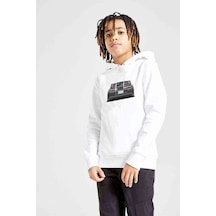 Tshirthane Toyota Supra A80 Baskılı Unisex Çocuk Kapüşonlu Beyaz Sweatshirt Beyaz
