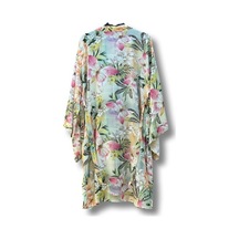 Lila Mare Çiçekli Kelebekli Kimono Renkli Renkli