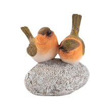 Suntek Kuş Heykeli Taş El Sanatları Reçine Heykel Dolap 95x9x12cm