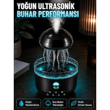 Ultrasonik Denizanası Hava Nemlendirici Sessiz Çalışan Rgb Işıklı Aromaterapi Difüzörü - Lisinya