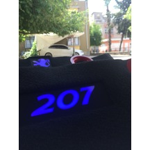 Peugeot 207 Polyesterli 4'lü Oval Hoparlör Pandizot Kabartmalı 2 Port Işıklı