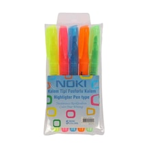 Kalem Tipi Fosforlu Kalem 5 Renk 91875pvc Çok Renkli