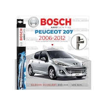 Peugeot 207 Muz Silecek Takımı 2006-2012 Bosch Aerotwin