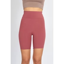 Soft&Basic Kadın Bıker Toparlayıcı Spor Tayt Bakır