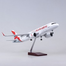 Air Arabia A320 Yolcu Uçağı Model Uçak 1/80 Ölçek 47cm