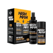 Saç Dolgunlaştırıcı Keratinli Fiber Medıum Brown + Sabitleyici Sprey Set
