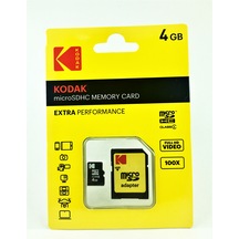 Kodak Microsdhc C4 4Gb Hafıza Kartı (10 Adet)