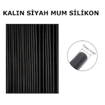 Four Season 1 Kg Siyah 11.3x300 Mm Kalın Çubuk Mum Silikon