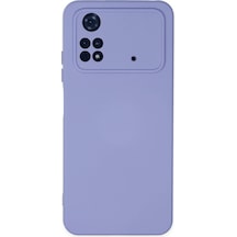 Ilkeshop Newface Xiaomi Poco M4 Pro 4g Kılıf Nano İçi Kadife Silikon - Lila