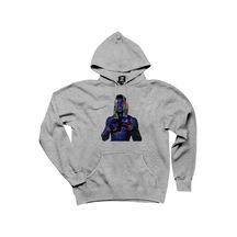 Muhammad Ali Color Gri Kapşonlu Sweatshirt Hoodie Gri
