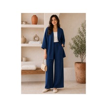 Unika Boutique Kadın Kimono Salaş 2 Li Takım Lacivert