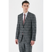 İmza Siyah Ekoseli Mono Yaka Likralı 6 Drop Comfort Fit Rahat Kesim Klasik Takım Elbise 1001240165-siyah Siyah İmza Siyah Ekoseli Mono Yaka Likralı 6 Drop Comfort Fit Rahat Kesim Klasik Takım Elbise 1001240165-siyah Siyah