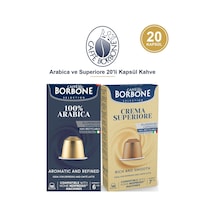 Caffe Borbone Arabica Ve Superiore 20'li Kapsül Kahve - Nespresso Uyumlu, İkili Avantaj Paketi