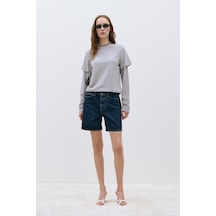 Suud Collection Mavi Everly Denim Şort