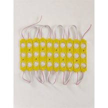 Parmak Led Lamba Amber Turuncu 3 Led 140 Lümen 12 Volt 10,lu
