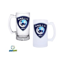 Al Hilal F.c. Kulplu Bira Bardağı Buzlu Veya Şeffaf Seçenekli 0263