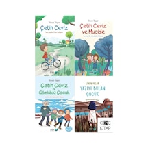 Sinan Yaşar 4 Kitap Set Çetin Ceviz Mucide Gözlüklü Çocuk Yazıyı Bulan Çocuk