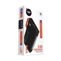 Powerway 10.000 Mah Pd 22.5w Dahili Kablolu Hızlı Şarj Gerçek 10.000 Mah Qc10 Siyah Powerbank