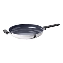 Ikea Mıddagsmat Tava 32 Cm Krom - Siyah 1 Parça Gümüş - Siyah